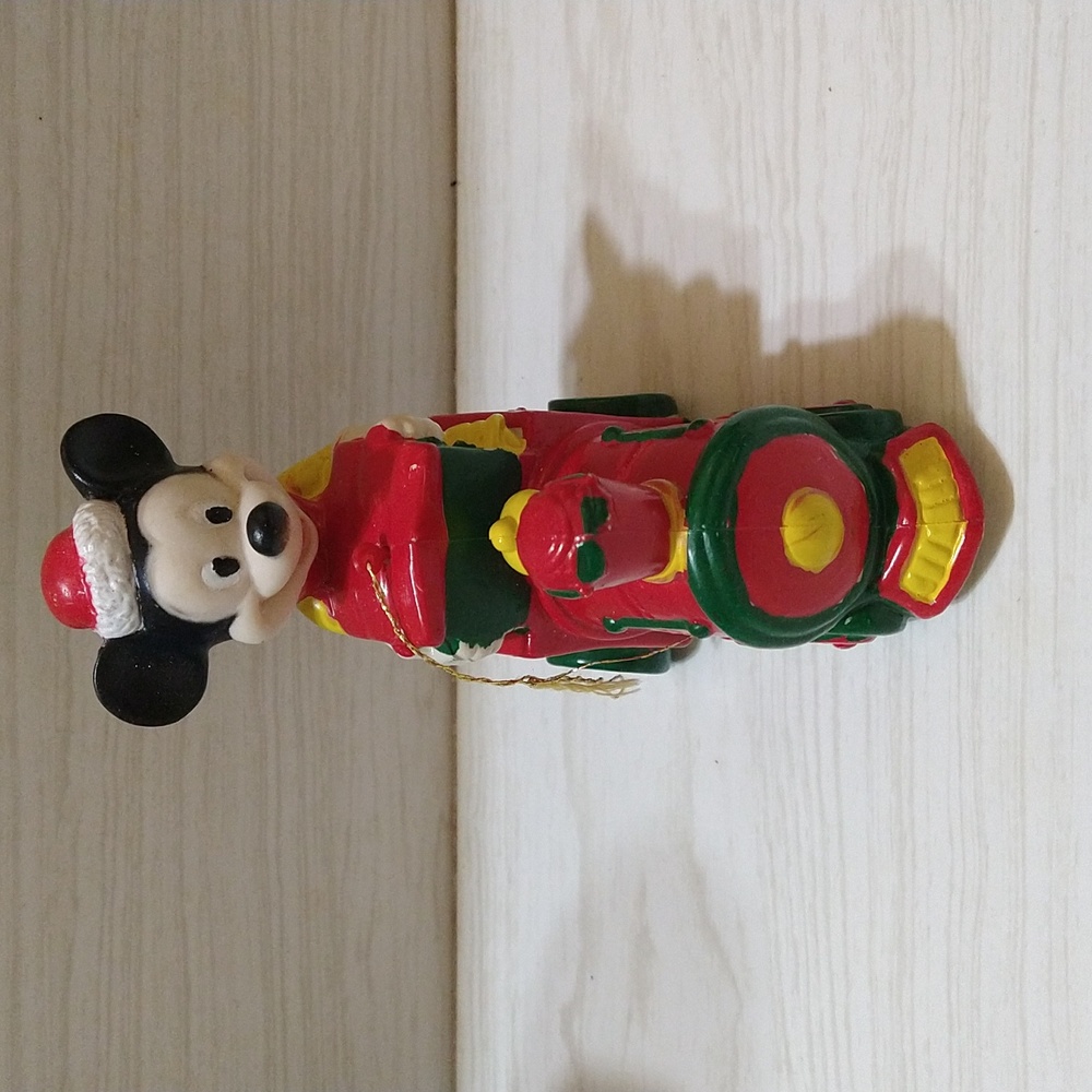 Vintage Mickey Mouse Train Conductor Christmas Ornament